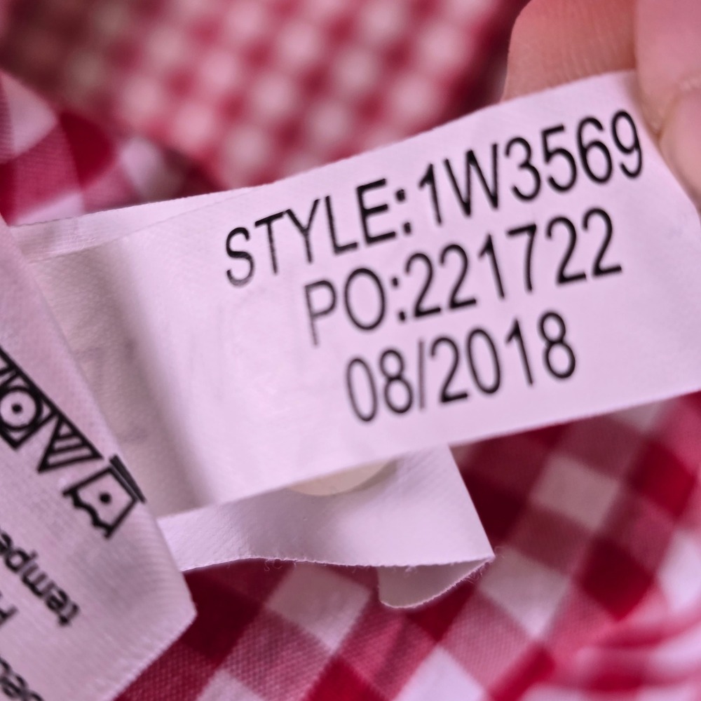Vineyard Vines Tucker Shirt L Red White Gingham Classic Fit Preppy Casual 1W3569 - Picture 15 of 16